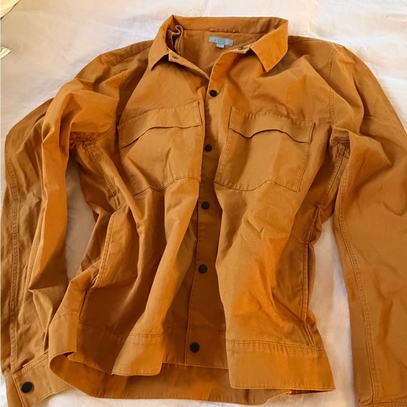 COS Men's Rustic Orangish Brown Shirt Jacket - Picture 3 of 5